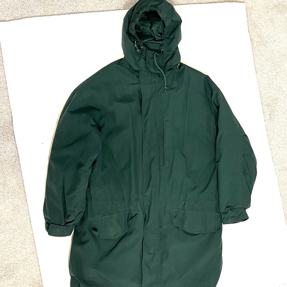 Eddie Bauer Goose Down Filled Detachable Hood/Liner Parka Men’s Size Small